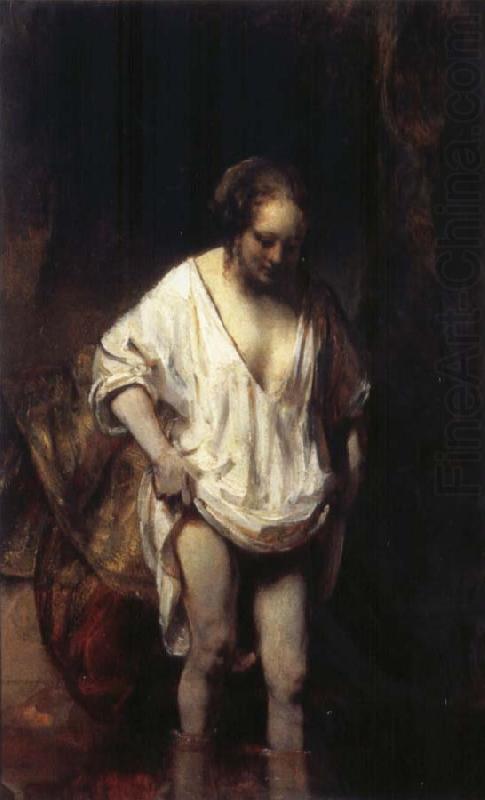 Woman Bathing in a Stream, REMBRANDT Harmenszoon van Rijn